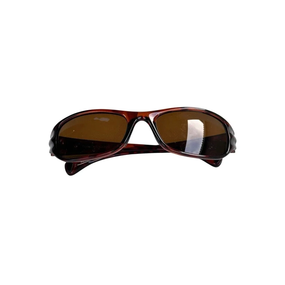 Suncloud Star Polarized Sunglasses Tortoise Frame Brown Lens Wrap Sport Unisex